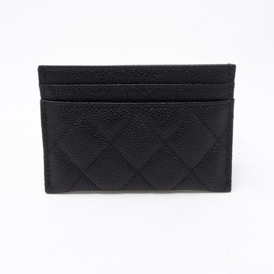 Card Holder CC Filigree Black Caviar Leather