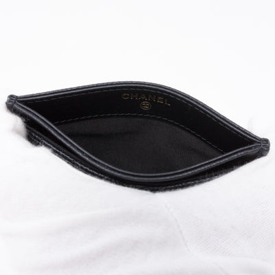 Card Holder CC Filigree Black Caviar Leather