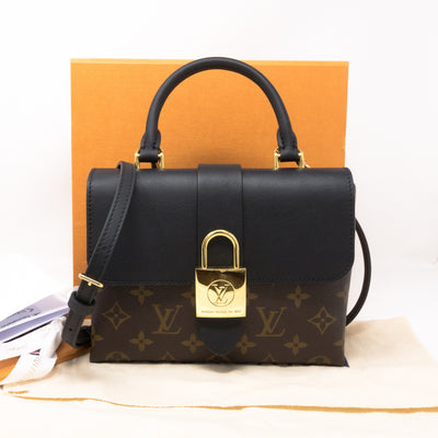 Locky BB Monogram Black Leather