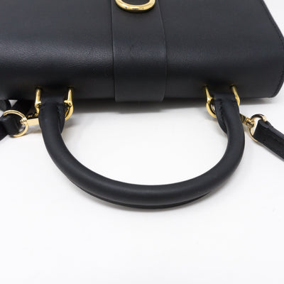 Locky BB Monogram Black Leather