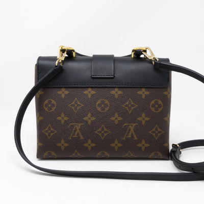 Locky BB Monogram Black Leather