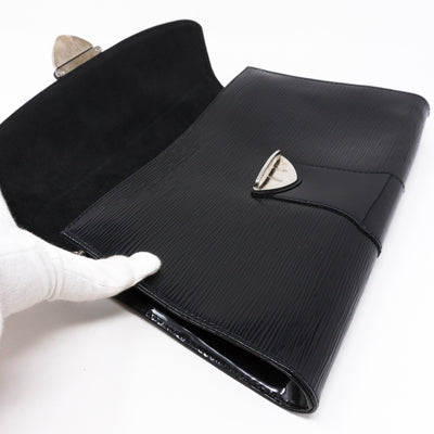Pochette Iena Noir Electric Epi Leather