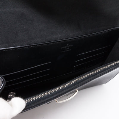 Pochette Iena Noir Electric Epi Leather