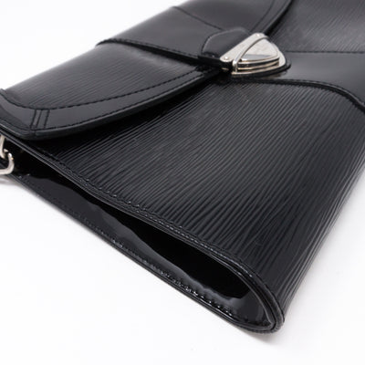 Pochette Iena Noir Electric Epi Leather