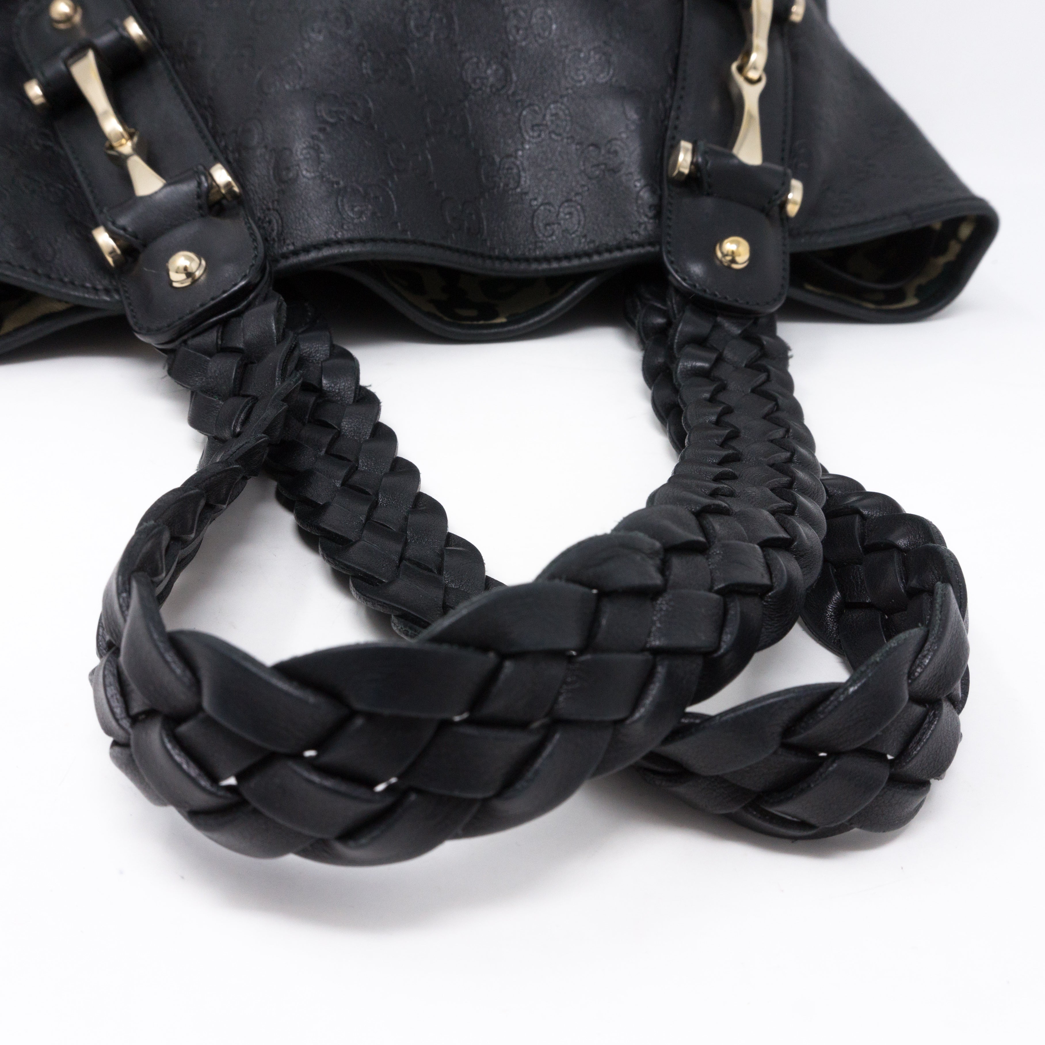 Pelham Shoulder Bag Guccissima Black Leather