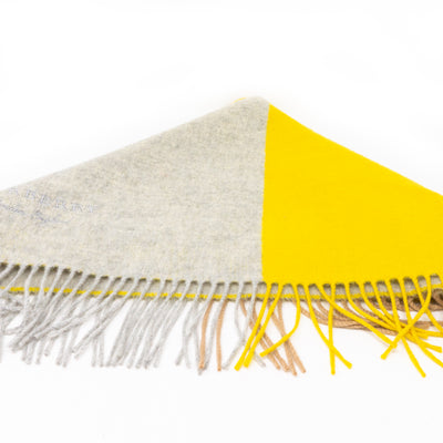 Stripe Jacquard Cashmere Bandana Scarf