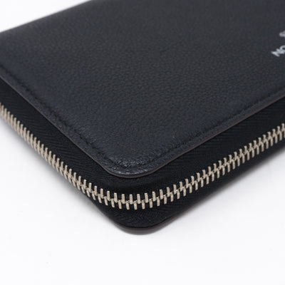 Comete Wallet Noir Veau Cachemire