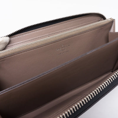 Comete Wallet Noir Veau Cachemire