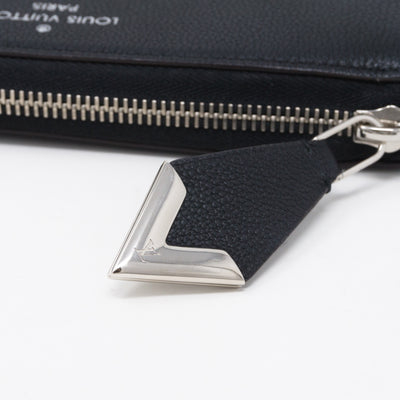 Comete Wallet Noir Veau Cachemire