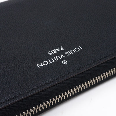 Comete Wallet Noir Veau Cachemire