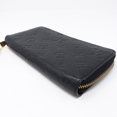 Zippy Wallet Black Monogram Empreinte