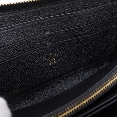 Zippy Wallet Black Monogram Empreinte