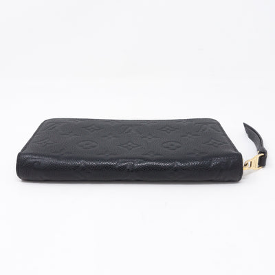 Zippy Wallet Black Monogram Empreinte