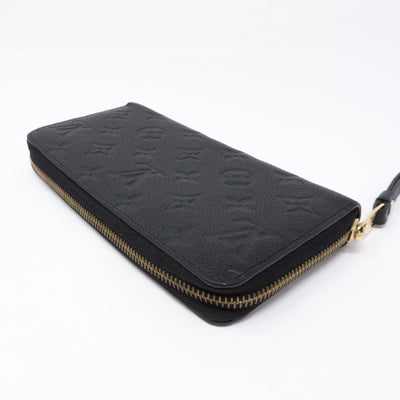 Zippy Wallet Black Monogram Empreinte