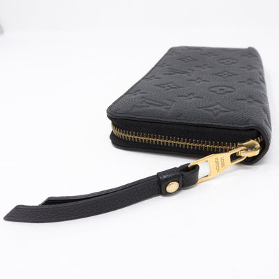 Zippy Wallet Black Monogram Empreinte