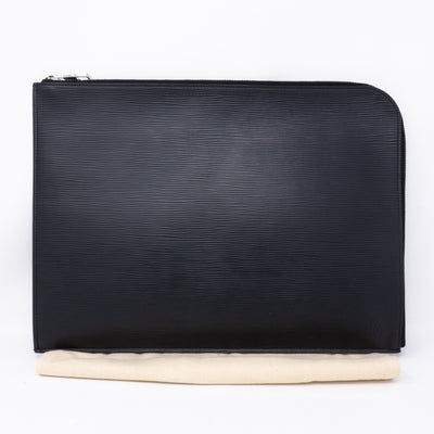 Pochette Jour GM Black Epi Leather