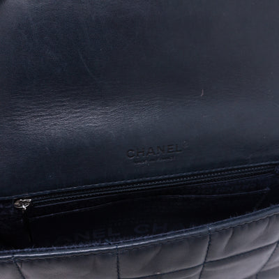 Multiple Chain Flap Bag Navy Blue
