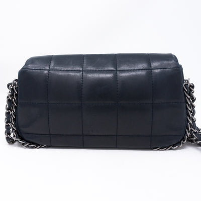Multiple Chain Flap Bag Navy Blue