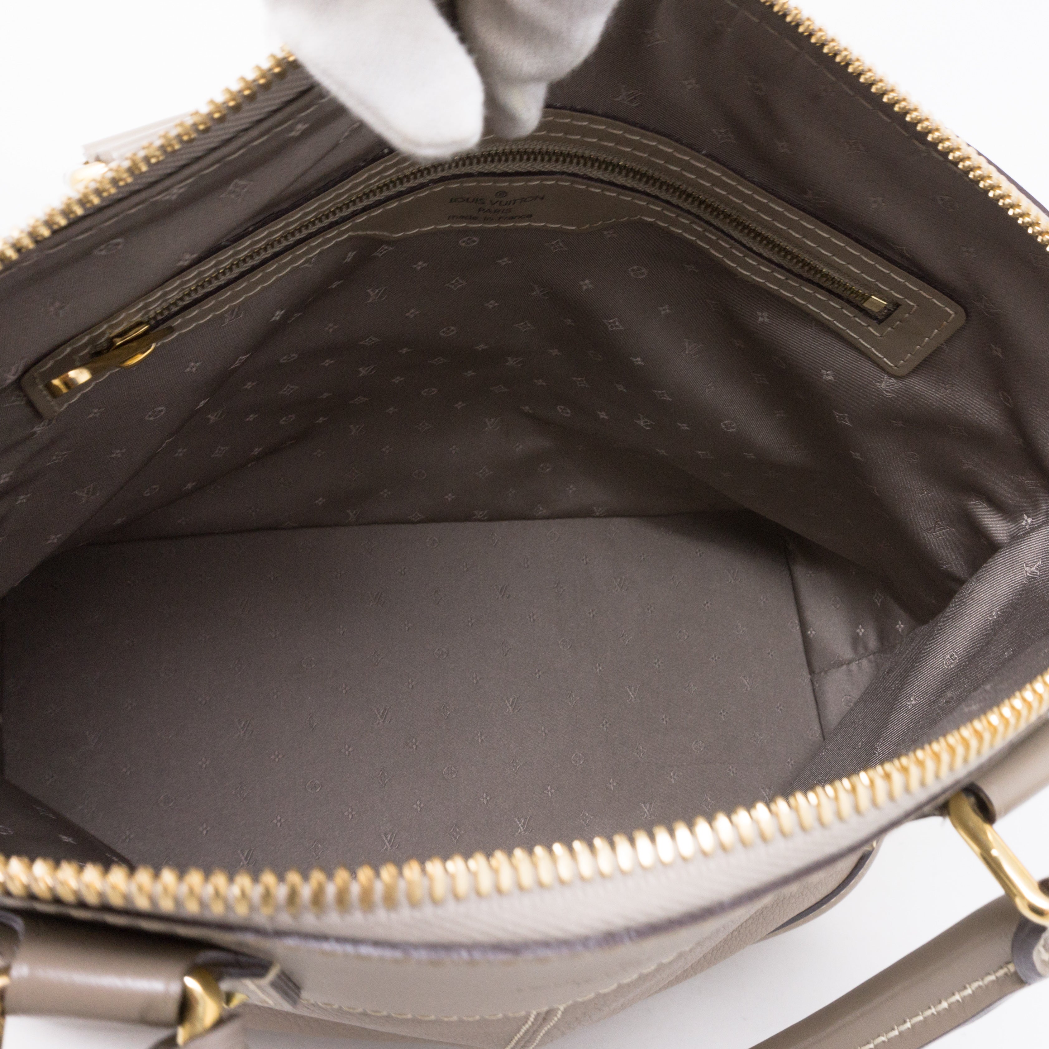 Suhali Lockit PM Greige Leather