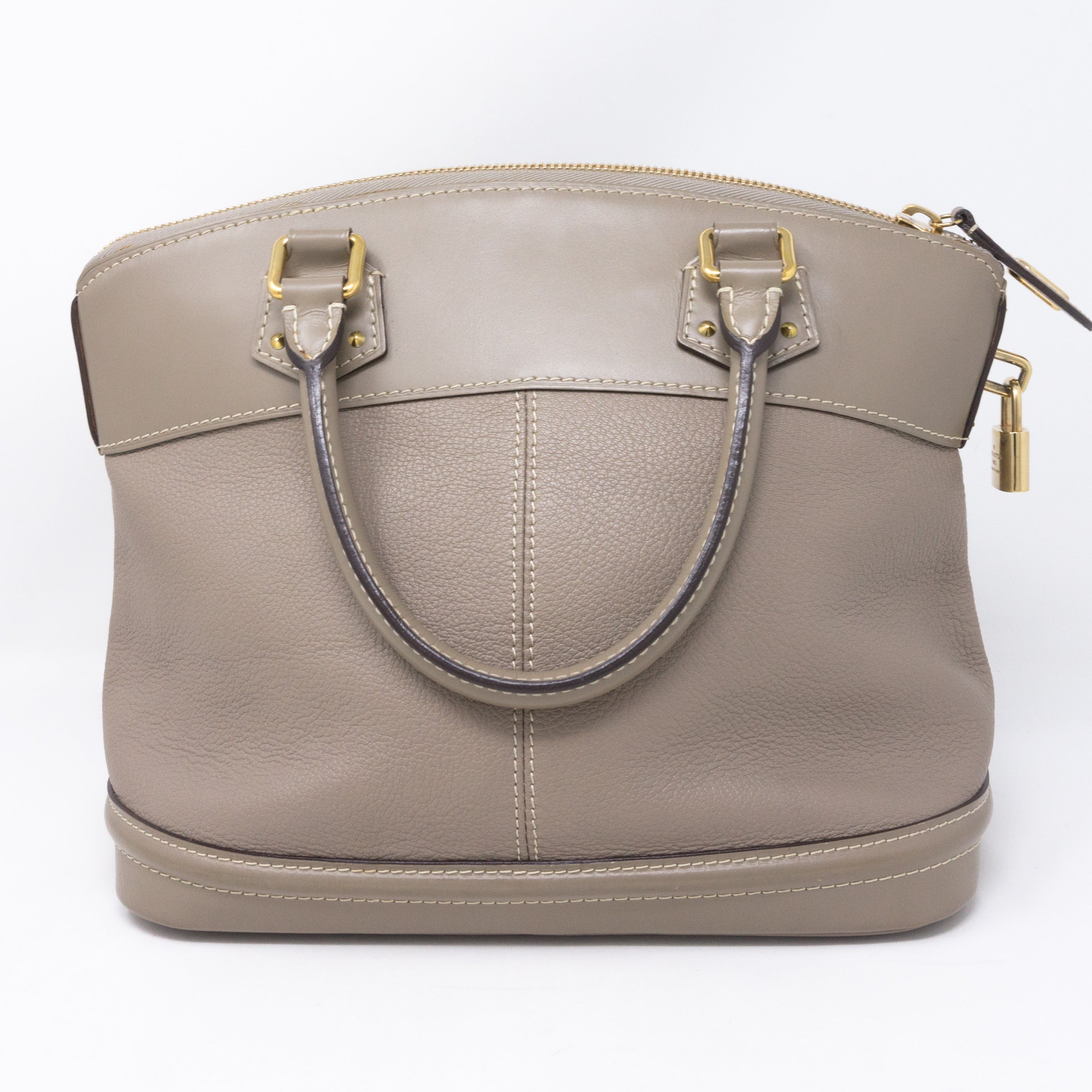 Suhali Lockit PM Greige Leather