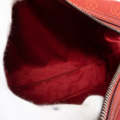 Mini Boston Red Canvas Bag