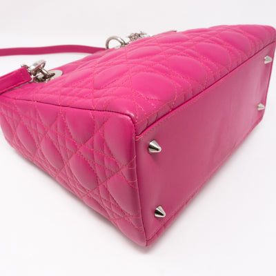 Lady Dior Medium Pink Leather