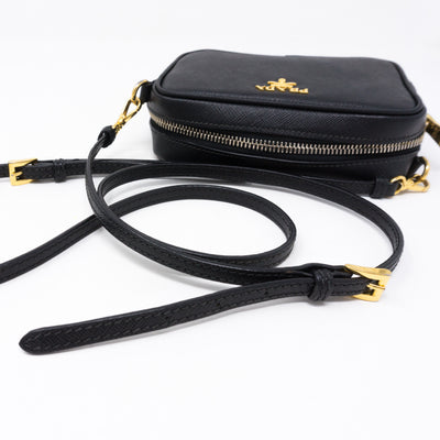 Camera Bag Black Leather