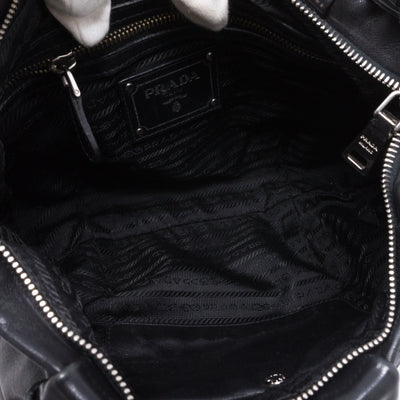 Shoulder Bag Black Leather