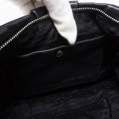 Shoulder Bag Black Leather
