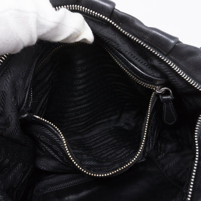 Shoulder Bag Black Leather