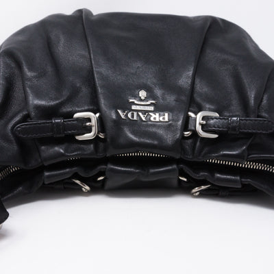 Shoulder Bag Black Leather