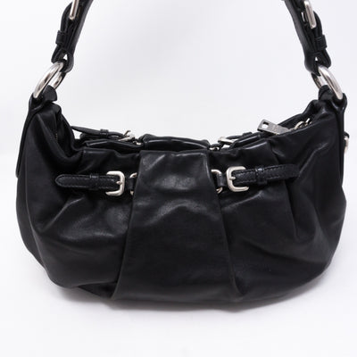 Shoulder Bag Black Leather