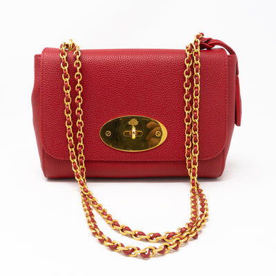 Lily Small Red Leather