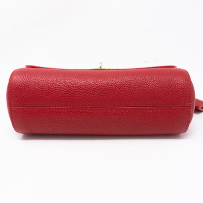 Lily Small Red Leather