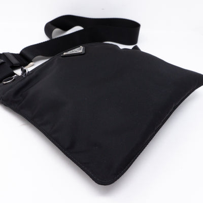 Vela Small Crossbody Black Nylon