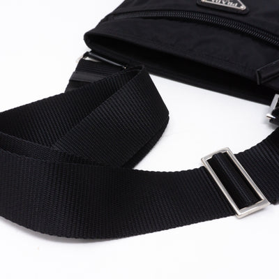 Vela Small Crossbody Black Nylon