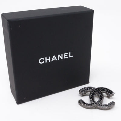 CC Brooch Black Pearl Ruthenium