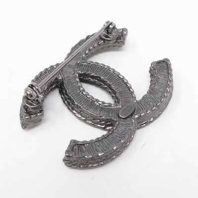 CC Brooch Black Pearl Ruthenium