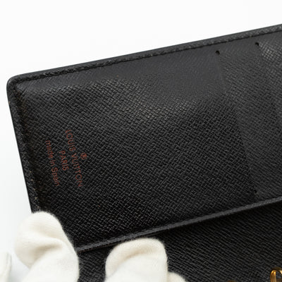 Small Ring Agenda Cover Epi Leather Blue