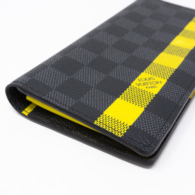 Brazza Wallet Damier Graphite Yellow Stripe