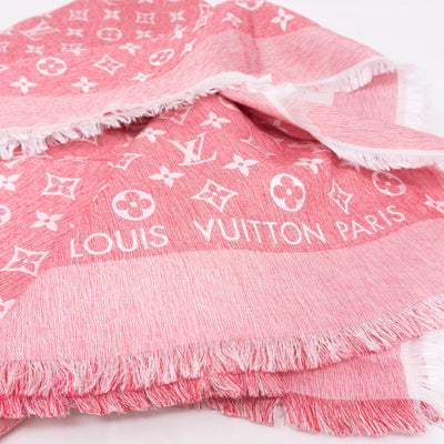 Pink T-Shirting Monogram Shawl