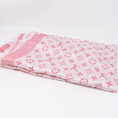 Pink T-Shirting Monogram Shawl