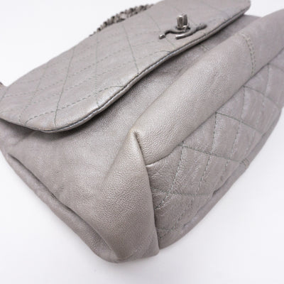 Quilted Soft Flap Medium Shoulder Bag