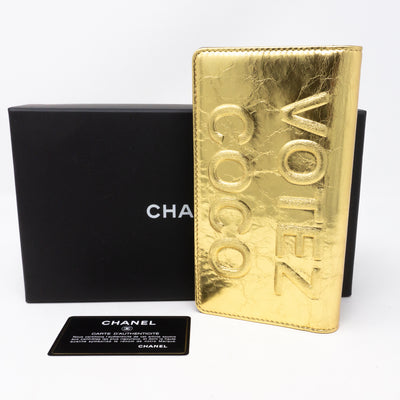Votez Coco Classic Wallet Gold Leather