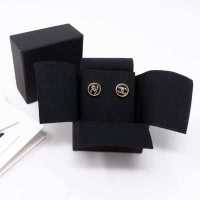 CC Lucky Coco Earrings Black Gold