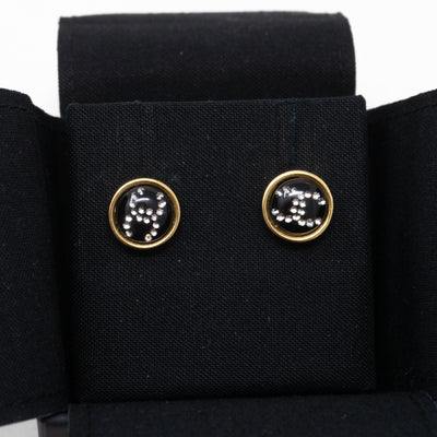 CC Lucky Coco Earrings Black Gold