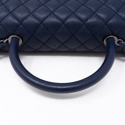 Coco Handle Navy Blue Caviar