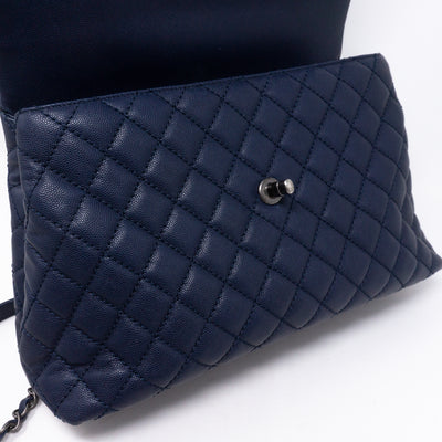Coco Handle Navy Blue Caviar