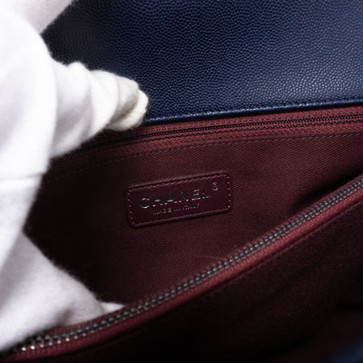 Coco Handle Navy Blue Caviar
