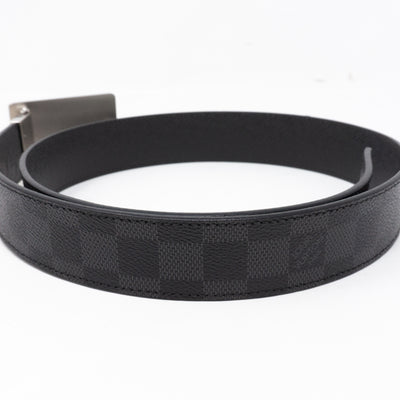 Inventeur Reversible Belt Damier Graphite 85 cm